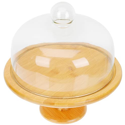 MAGICLULU Elegante Alzata Per Torta Con Coperchio Paletta Per Torta Vassoio Per Dessert Coperchio in Portatile Per Interni Ed Esterni