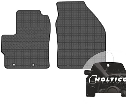 moto-MOLTICO Vorne Gummi Automatten Gummimatten Passgenau Allwetter Fussmatten Auto - passend für Toyota Yaris IV (2020-)/ Yaris IV HYBRID (2022-) / Mazda 2 (2020-)