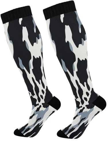Unisex,Herren Damen Kompressionsstrümpfe Kuh-Druck Praktischen Retro Klassisch Klassisch Wärme Für Autumn Frühling Outdoor