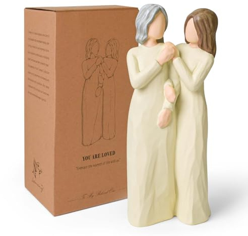 Mutter Geburtstaggeschenke von der Tochter, Muttergeschenk für Muttertag | Weihnachten Brautgeschenke drücken fürsorgliche Beziehung zwischen erwachsenen Mutter-Tochter-Figuren aus
