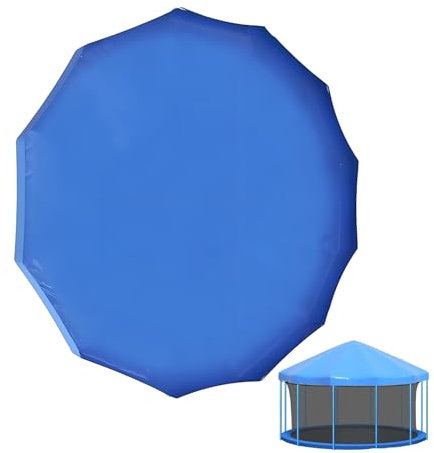 Auvent de trampoline, housse de toit résistante aux intempéries, 30,5 cm, protection UV robuste, bouclier de pluie toutes saisons, abri de trampoline résistant au vent pour dans le jardin