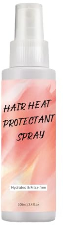 Hitzeschutzspray, Haarstyling-Nebel, 15,3 x 3,8 cm, Wärmeschutz für farbige, atmungsaktive Reparaturformel, 100 ml Flasche, für den täglichen Gebrauch von Männern, Frauen, Teenagern