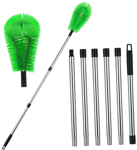 JECOMPRIS Cleaning Brush Adjustable Gutter Cleaning Tools High Reach Bendable Head Gutter Tools