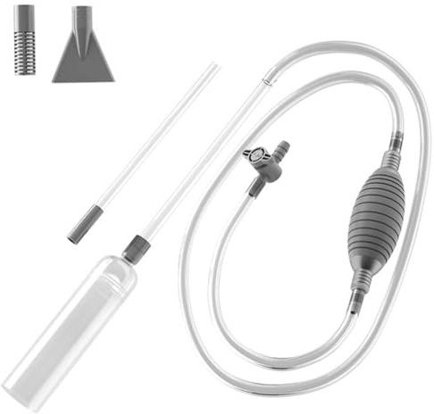 Sifone manuale per vasca idromassaggio, 299,7 cm, con volume di aspirazione costante, aspirapolvere regolabile con filtro e ugello aggiuntivo per sabbia, detriti, fango, manuale manuale