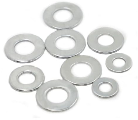 Distanziatore Meson in acciaio zincato M2-M20 Guarnizione piana for bullone a vite Rondella metallica piatta GB97(10pcs M12)