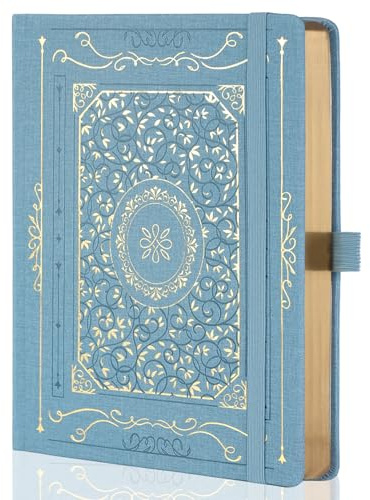 TIEFOSSI B5 Gepunktetes Tagebuch, Notizbuch mit Punktraster für Frauen und Männer, Hardcover Notizbücher zum Tagebuchschreiben, 160 g/m² Dickes Papier, 150 Nummerierte Seiten