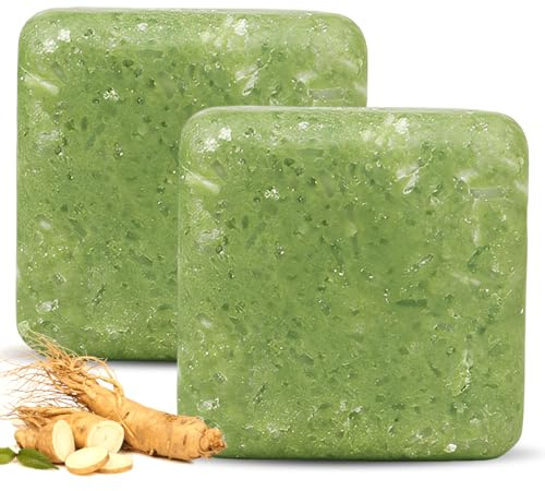 YOFDAL 2 Pezzi Shampoo solido bio Anticaduta, Shampoo Crescita Capelli Grassi solido Naturale Vegano