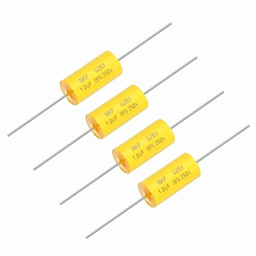 QUARKZMAN 1uf Frequenzweichen Kondensator 250V Axial Lautsprecher 4Stk | Audio Crossover MKP Film Kondensator