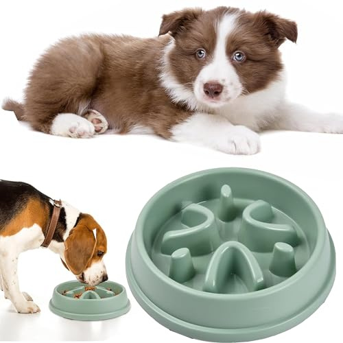 HUFHNWSO Slow Feeder Antischlingnapf für Hunde, interaktiver Napf | für kleine bis mittelgroße Hunde.Design verlangsamt Fressen, beugt Blähungen vor. Rutschfester Boden, spülmaschinenfest.