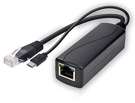 LiRRvb 48 V Eingang auf 5 V Ausgang Power Over Ethernet Splitter USB Typ C 5,5 x 2,1 mm 3,5 x 1,35 mm Schnittstellen für Kamera Splitter Adapter USB für Kamera