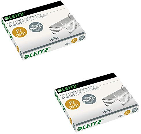 Leitz 55720000 Power Performance P3 Heftklammern, 26/6 (2 Packungen)