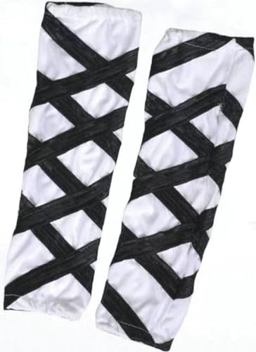 Shaolin Monk Socken Bein Wrap Für Kung Fu Uniform Tai Chi Kampfsport Tit Hohe Elastische Strümpfe Strap Sockliner Bindung-Black White||L