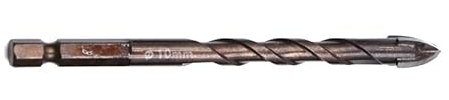1 STÜCK 3/4/6/8/10/12mm Kreuz Sechskant Fliesen Bohrer for Glas Keramik Beton Lochöffner Hartlegierung Dreieck Bit Werkzeuge(10mm)