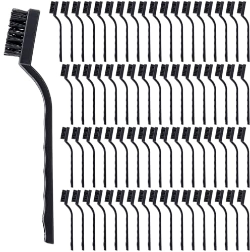 HOZEON 70 cepillos de alambre pequeños, cepillos de limpieza de nailon, cepillo de cerdas de alambre, cepillo de alambre para limpiar óxido, escoria de soldadura y pelado de pintura, 7 pulgadas