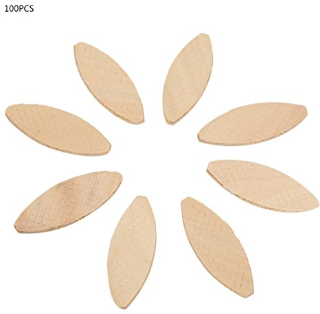 LUCKDANO Biscuit Joiner Tool, Wood Biscuits Joiner 100pcs Wood Joining Board Docking Tool 0# 10# 20# (10#)