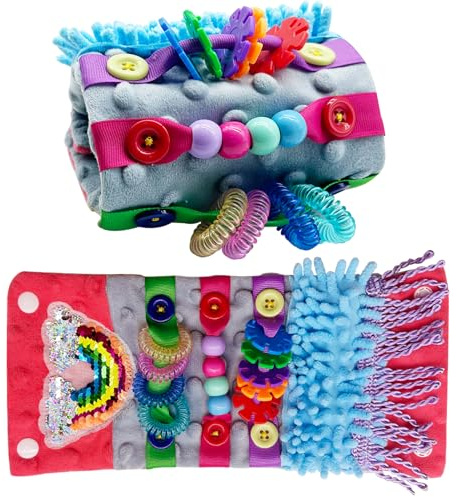 Heyshapeing Couverture anti-démence pour personnes âgées Produits pour personnes âgées, activités de démence, bracelet sensoriel, cadeau (rouge)