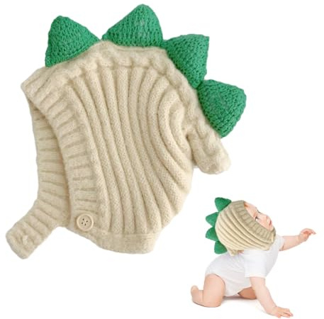 SULIUDAJI 1 Stück Baby Wintermütze Jungen Mädchen Warmer Strickmützen Weicht Baumwolle-Futter Winter Babymütze Unisex,Kleine Dinosaurier Designs