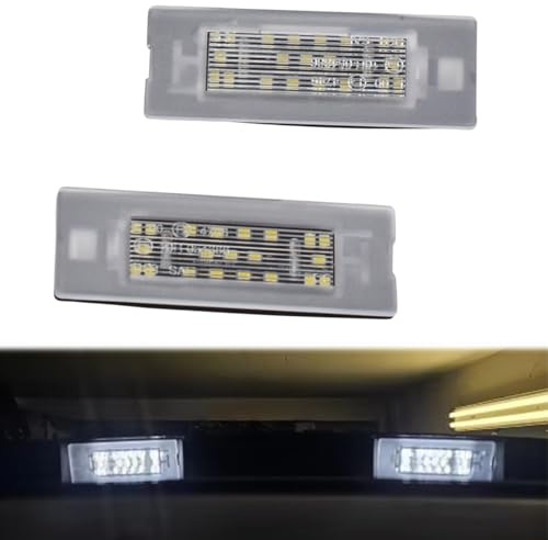 Kakulkomen LED Kennzeichenbeleuchtung kompatibel für Fia=t Panda Mk3 | 2 Stück LED Kennzeichenbeleuchtung für Auto Kennzeichenbeleuchtung für Typ 169 MK4 312 319-71734797