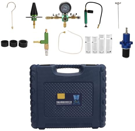 BIANRUN Kit de vacío para Sistema de refrigeración Comprobador de Fugas de presión del radiador Rellenador de anticongelante para la mayoría de los vehículos