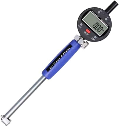 Jauge intérieure numérique de diamètre intérieur de 0 à 12,7 mm avec tige de mesure avec outil de traitement mécanique de conversion in/métrique