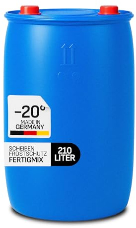 BAUER BLUE Scheibenfrostschutz Fertigmix -20°C | Fass 210L | Profi-Scheibenreiniger mit Citrusduft | Für Auto, LKW, Nutzfahrzeuge | Für Werkstätten, Speditionen & Fuhrparks | Made in Germany