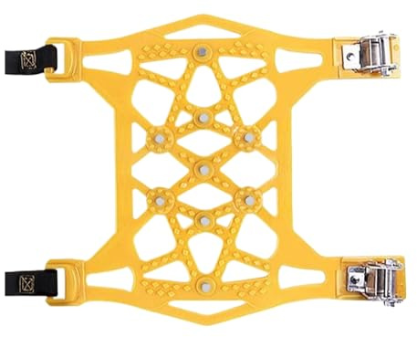 Chaînes à Neige pour Pneus Auto, 6 Pièces Chaînes de Traction avec Câble de Sécurité pour Roues, Utilisation en Stationnement Récupération Véhicule Camping Conduite Montagne Voyage