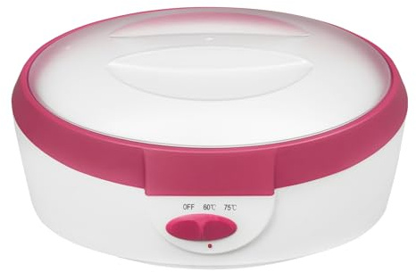 Bagno di paraffina, 265 W, 2300 ml, per mani e piedi, 30 x 23 x 17 cm, paraffina, bagno di paraffina, set da 60 – 75 °C, temperatura regolabile, per la paraffina, regalo per fidanzata e moglie (rosso)