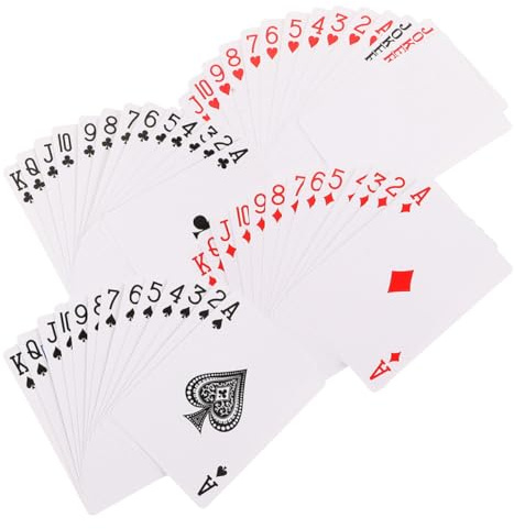 MAJORMENCH Thermotransfer Spielkarten aus Papier 2 Satz Selbstgemacht Blanko Pokerkarten Sublimationskarten für Kreative Kartenspiele