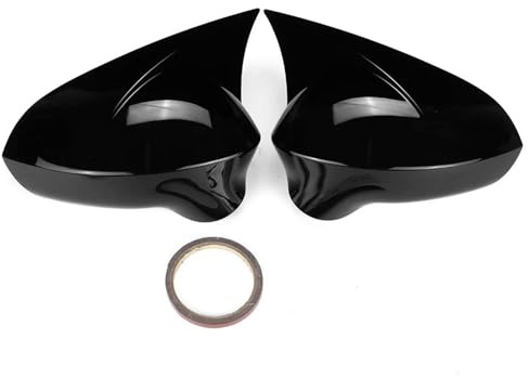 Tapa De La Carcasa Del Espejo Retrovisor Exterior Para Seat Para Leon MK2 1P E Para Ibiza MK4 6J (2008-2017) Tapa Protector Espejo(Negro brillante)