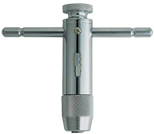 Tivoly 11100310002 Tourne a Gauche Porte Tarauds Réversible à Cliquet, Ø 4,5-6,5mm