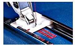 PFAFF Knopflochfuß manuell, Näht Knopflöcher in 4 Schritten, ideal für kleine Stoffstücke und Enge Kanten, kompatibel mit Modellgruppen J und L