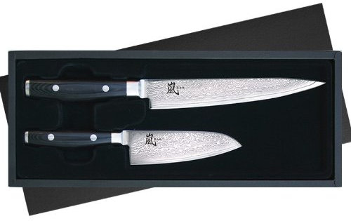 Yaxell Ran 69 Messer Set 2tlg Micarta Griff 6063 im Präsentkarton