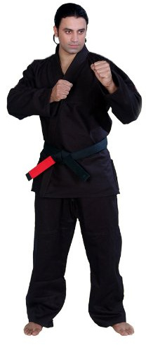 Woldorf USA BJJ Kimono Jiu Jitsu/Judo Gi Student Black Color Kids 1 NO Logo Martial Arts, Fighting Uniform, Training Uniforms, Pre-Shrunk, Ultra Light Weight Uniforms