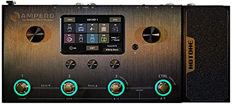 Hotone Ampero MP-100 Amplificateur de guitare basse infrarouge Simulation multi-effets avec pédale d'expression Interface audio OTG USB