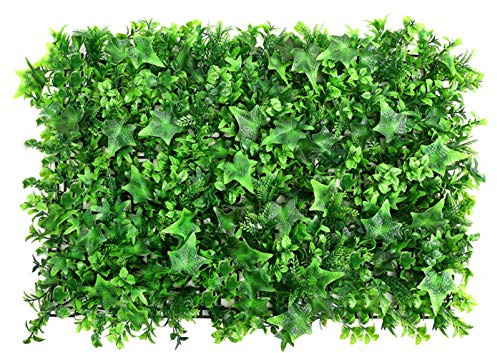 QIAOH Artificial Boxwood Grass Backdrop Panels Topiary Hedge Plant 12PCS, UV Protected Privacy Hedge Screen Faux Boxwood, Artificial Boxwood Mats Hedges Plants