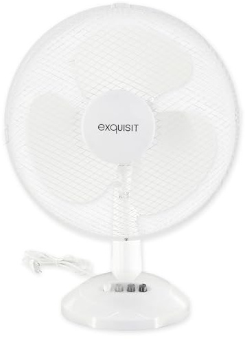 Exquisit VT 35082 we Ventilator | 50 Watt | Oszillation | Weiß