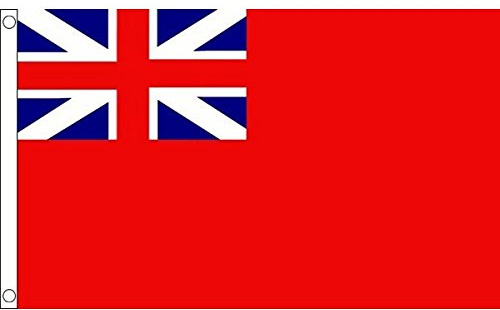 AZ FLAG Bandiera Regno Unito Insegna navale Red Squadron 90x60 cm | Uso interno ed esterno bandiera decorativa UK naval ensign doppie cuciture e bordi rinforzati con occhielli metallici