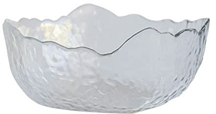 QINGGANGLING999 Saladier Verre Bol en Verre Transparent à la Maison Creative Végétine Salade de Salade de Fruits Dessert Bol en Forme de Bol en Forme de Bol Bols à Salade (Color : Transparent)