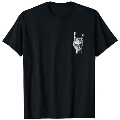 Pommesgabel Hard Rock & Roll Musik Heavy Metal dezent T-Shirt