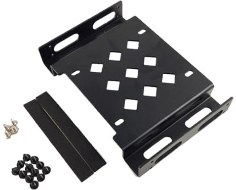 Kliplinc 5.25 Internal Mounting Frame, Installable 2.5 and 3.5 SSD/HDD Hard Drive Bay, Black, Easy to Use