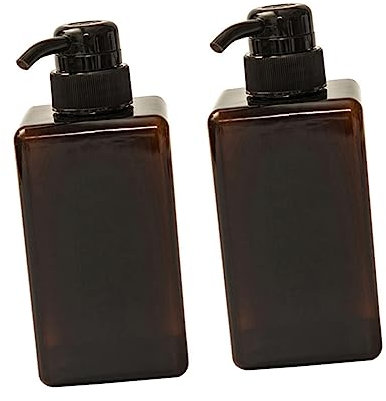 2 Stück transparenter Behälter, nachfüllbare Pumpflasche, Pumpflaschen for Flüssigkeiten, Flüssigseifenhalter, Spenderflasche, Shampoo-Spender, Lotionspender, Flüssigkeitsspender, Waschen und Pflegen/