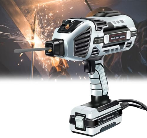 Kindevieft Electric Handheld Welder, Portable Stick Welder Machine, IGBT Inverter Hand Held Welding Machine, Mini ARC Welder with Hot Start, Arc force, Anti-Stick,Grey