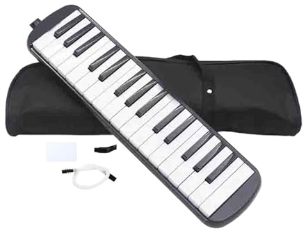 Melodica Pianica 32 Tasten | Keyboard Air Piano mit Doppelrohr, Melodica mit stabilem Mund – Orgelmelodica-Instrument für Anfänger, sichere Talkbox, tragbare Melodica für Schule und Freizeit