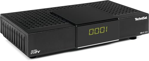 TechniSat HD-C 233 - HD-Receiver für digitales Kabelfernsehen (HDTV, DVB-C, HDMI, SCART, USB 2.0, RF in, EPG, Fernbedienung) schwarz