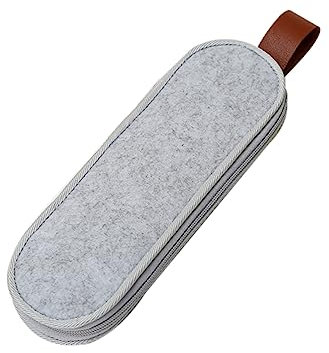 VINTORKY Bestecktasche Filzstoff Aufbewahrungstasche Camping Messer Gabel Strohhalme Tragbar Leicht Für Picknick Outdoor