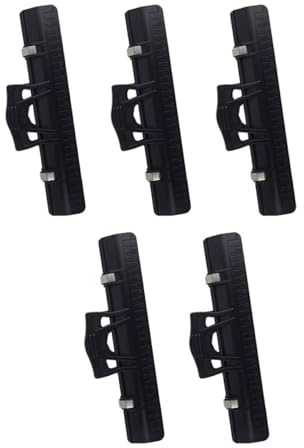 GALPADA 5 Stück Notenklammern aus Kunststoff Praktische Notenblatt Clips mit Präzisionsskala Stabile Seitenhalter für Musiker Klavier und Partituren
