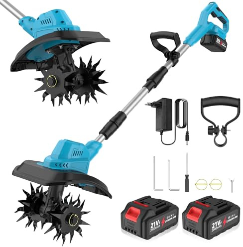 IERAKOR Motoazada Batería, Motocultor Electrica Inalámbrico
