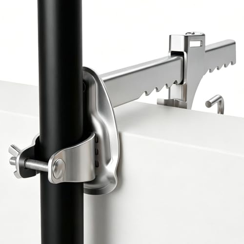 Sonnenschirmhalter Balkongeländer 32 mm/25 mm Sonnenschirm Halterung Balkon | Schirmhalterung Balkongeländer, Sonnenschirmhalter Balkon Klemmbereich 0-20.5cm für Geländer Terrassen