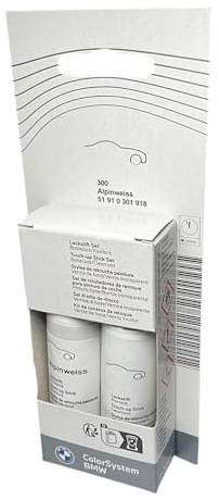 Genuine Alpine Touch Up Car Paint - White Code 300 - 2x12ml - For BMW | 51910301918