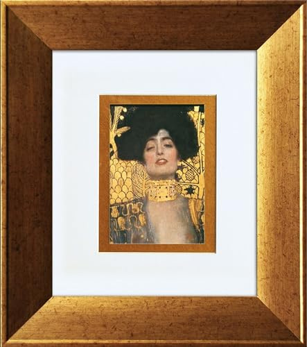artissimo Bild gerahmt 36x41 cm Gustav Klimt „The Judith“ AG3807 – hochwertiger Kunstdruck, klassisches Wandbild mit Galerierahmung